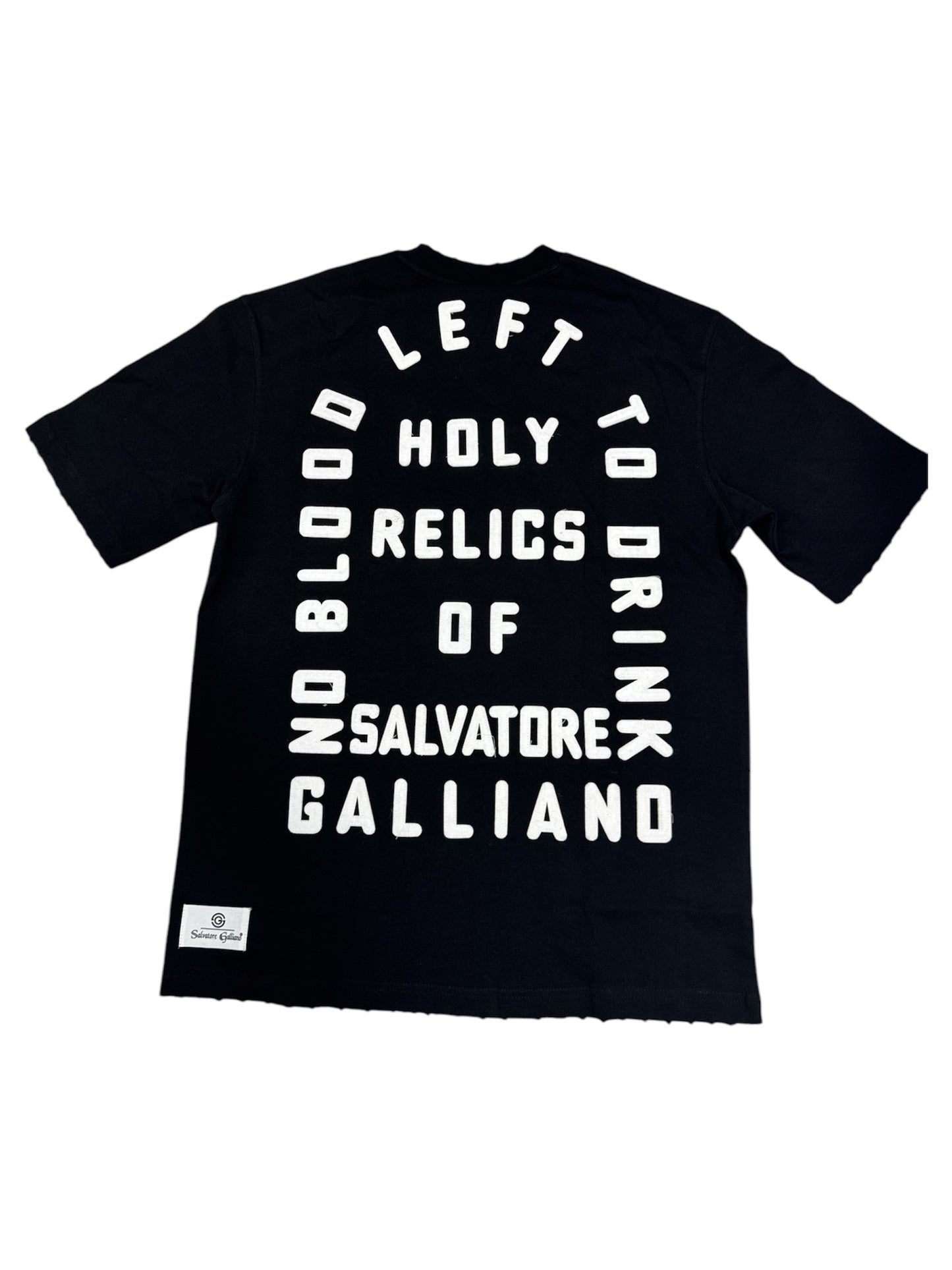 T-shirt Salvatore Galliano Black Mens Oversize