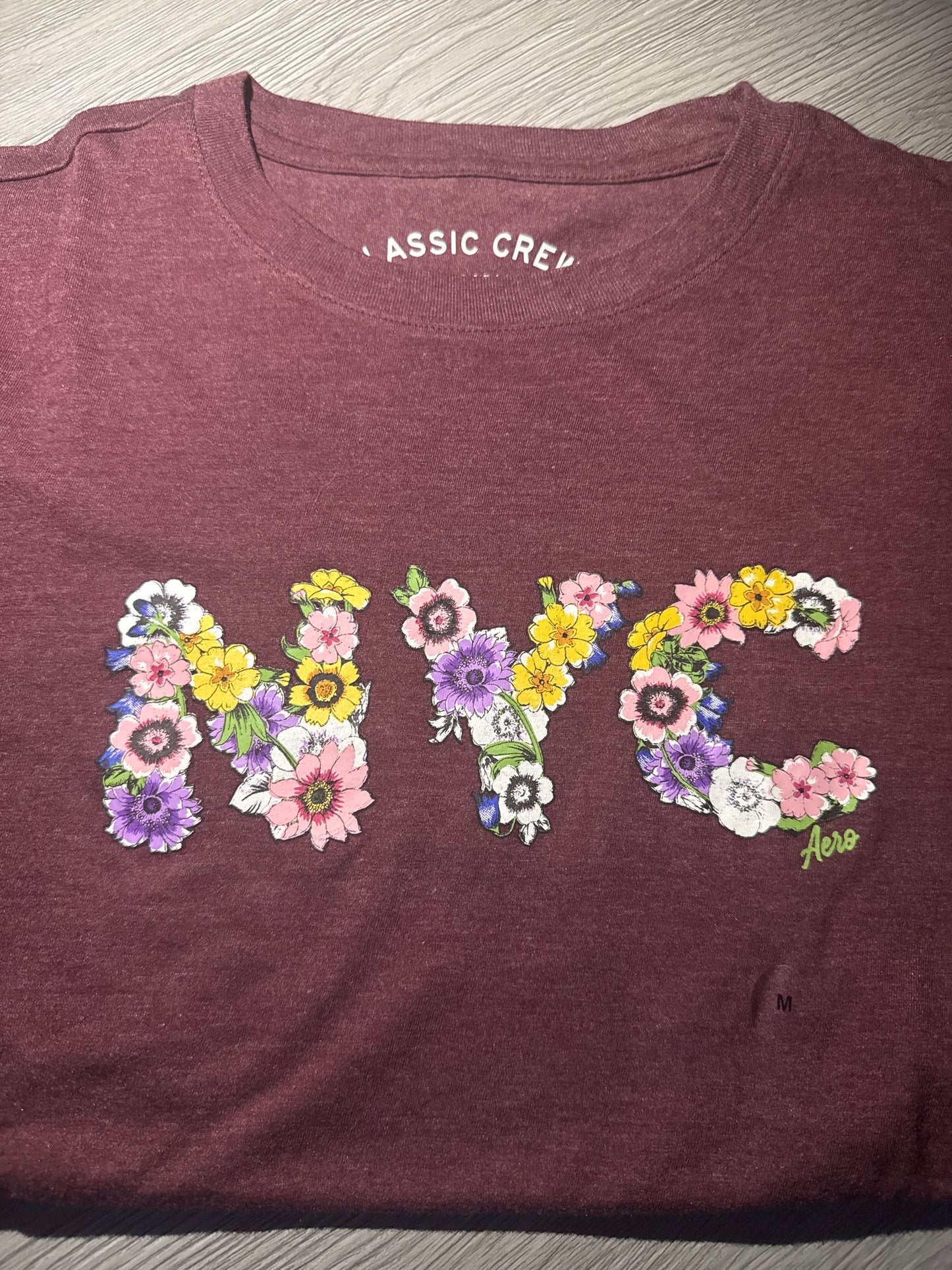 T-shirt Aeropostale red wine