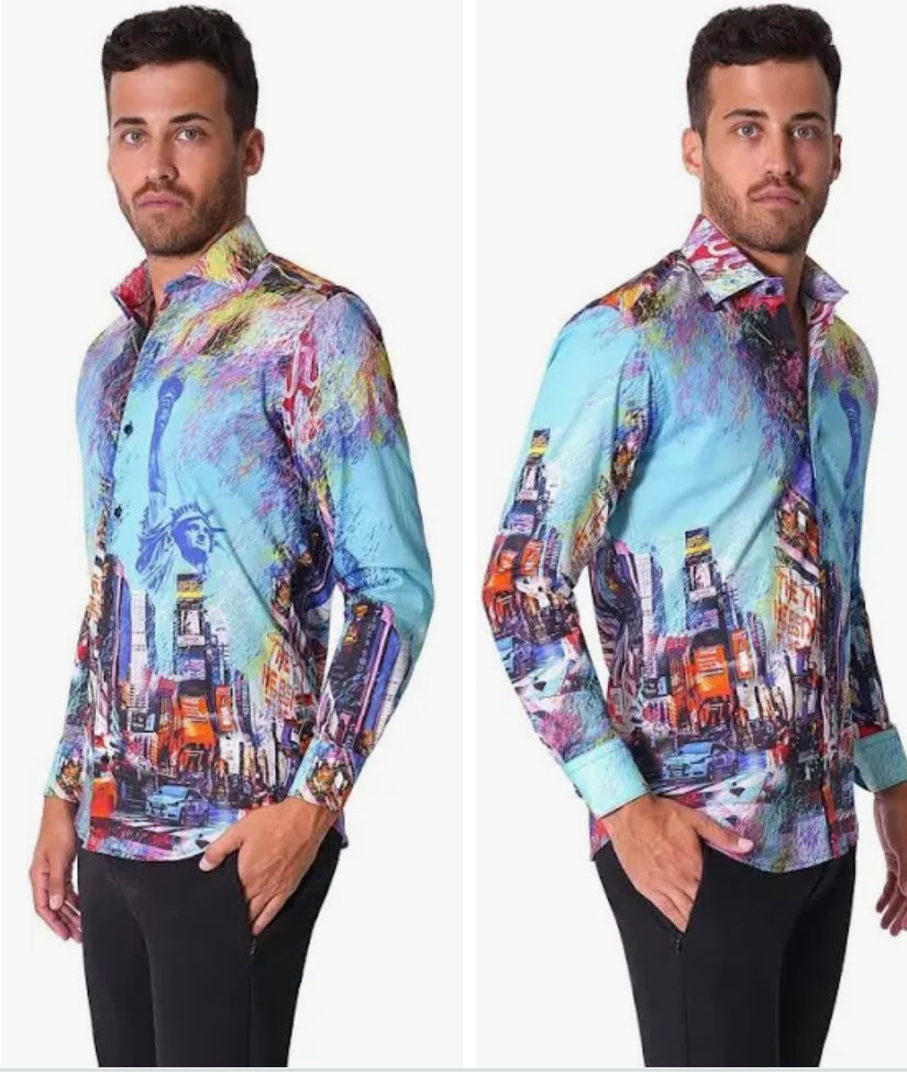 Camisa Bertigo Manga Larga XL