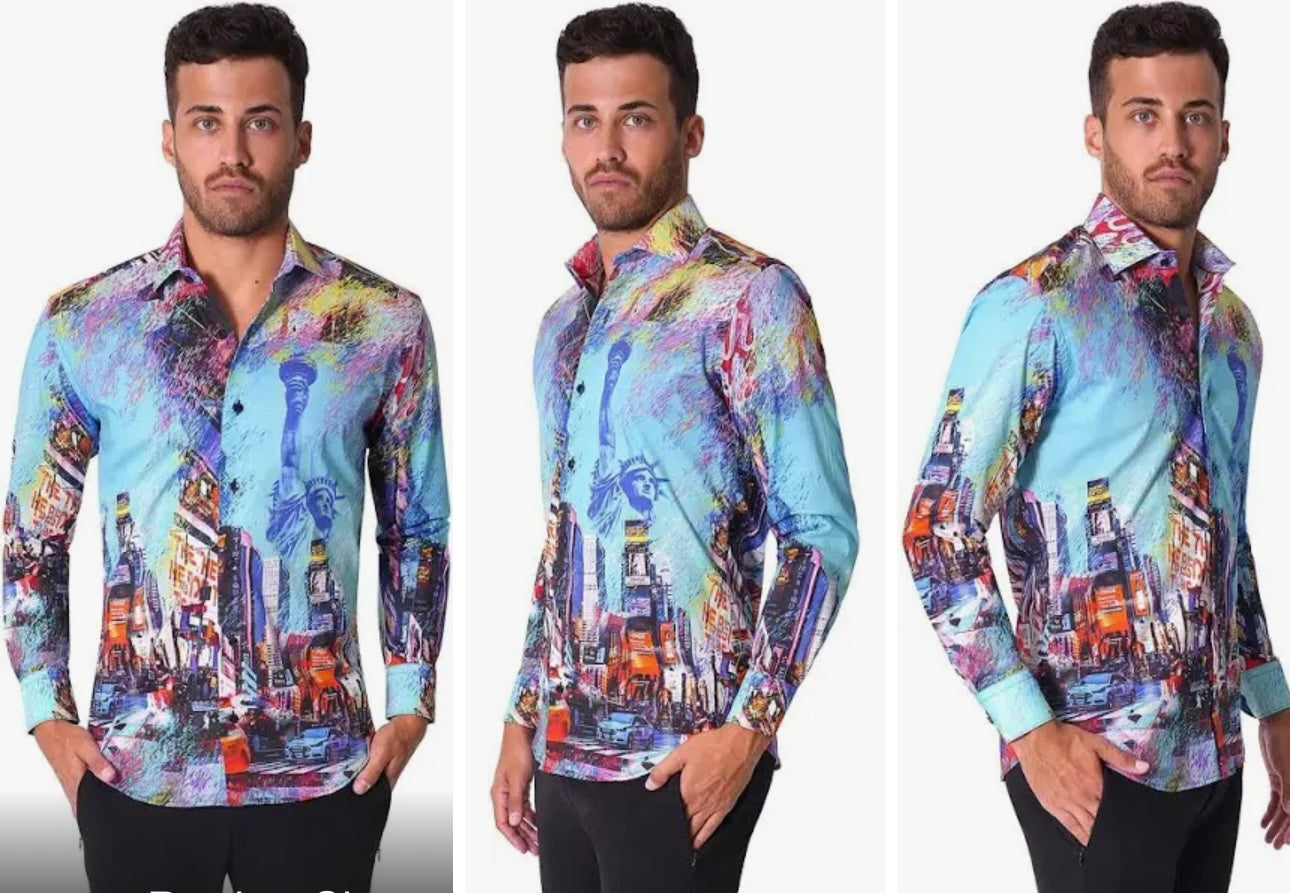Camisa Bertigo Manga Larga XL