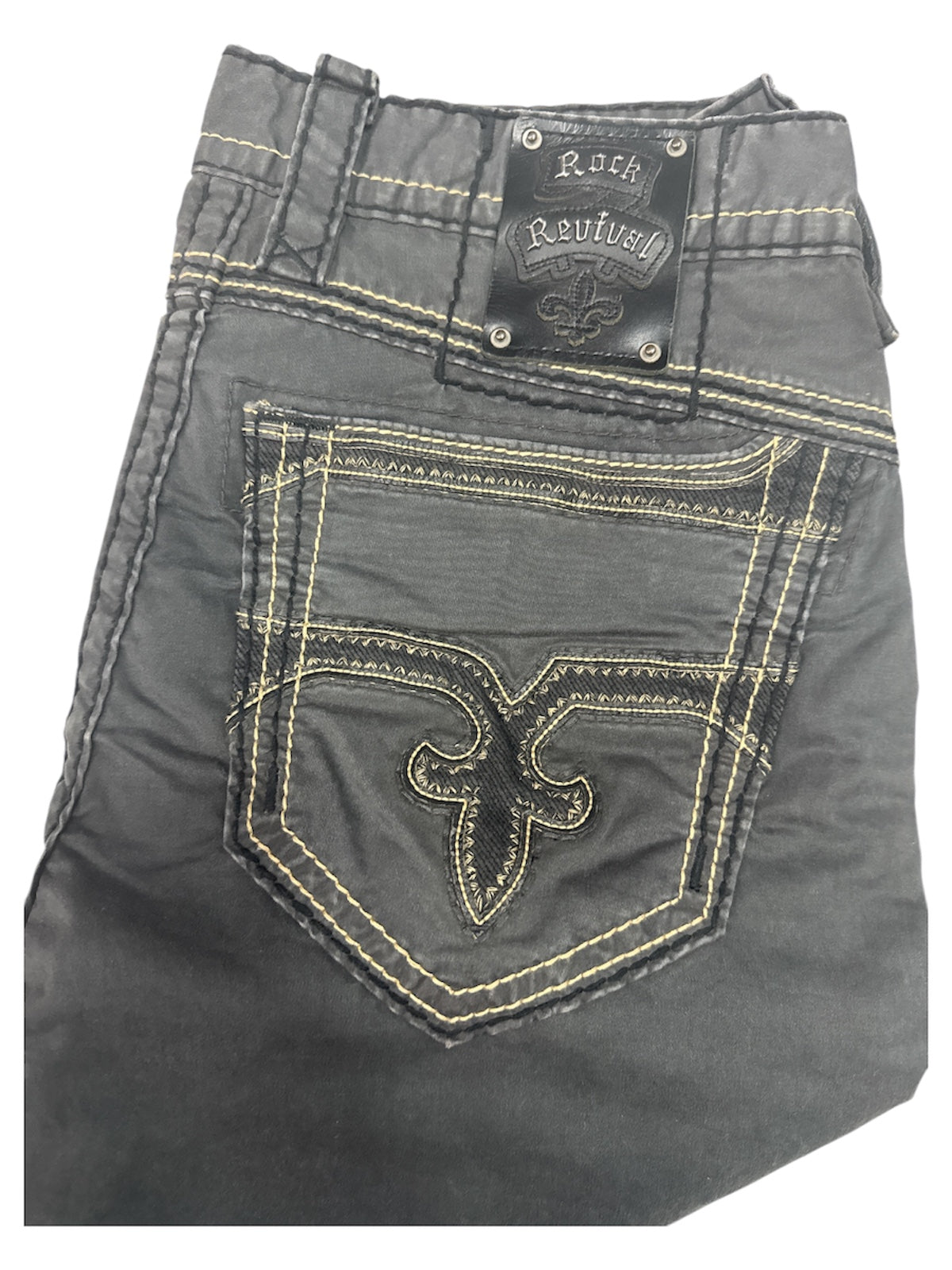Jeans Rock Revival straight Verde 33