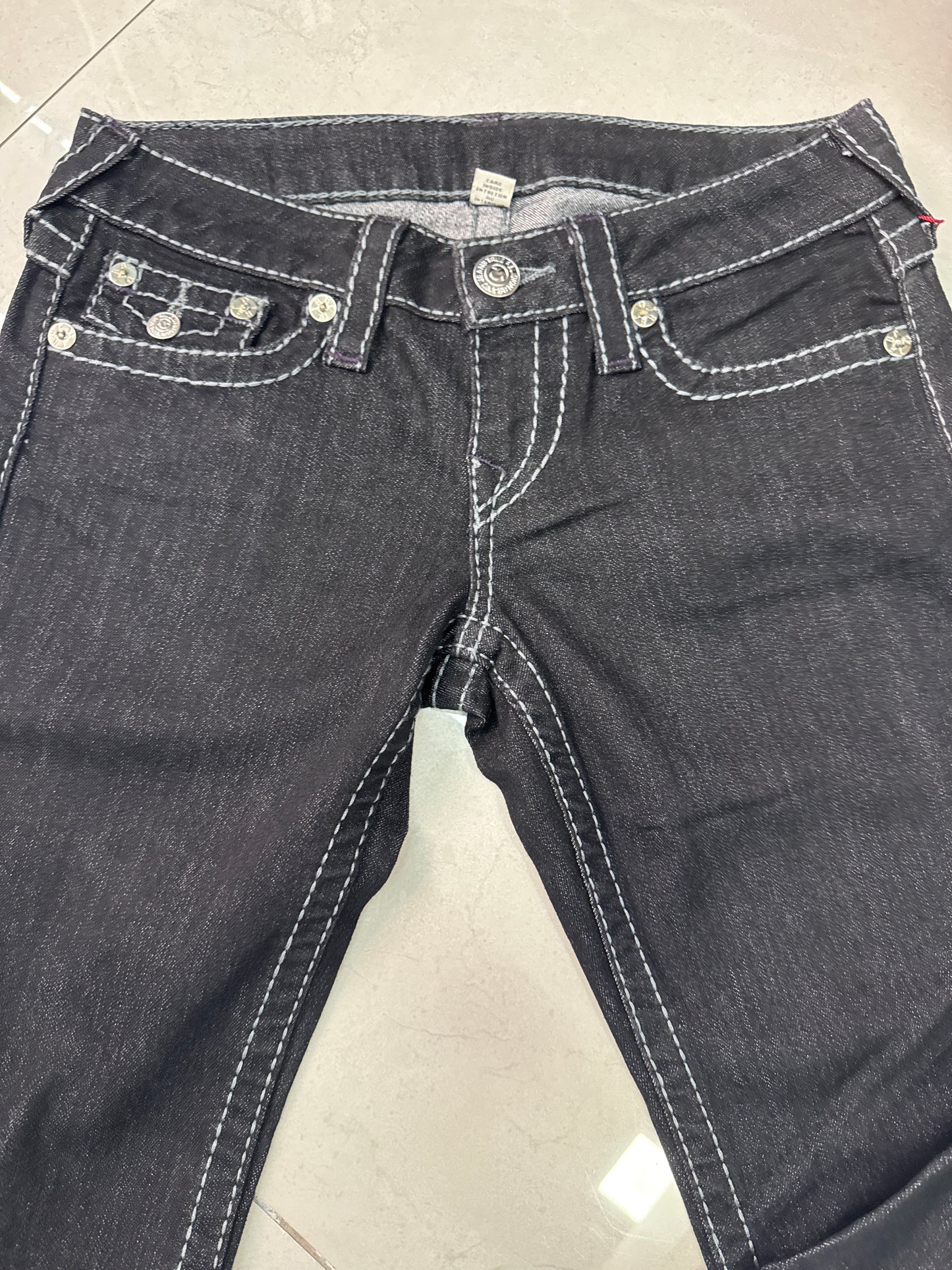 Jeans True Religion Body Rinse straight wflps Big T grey plum