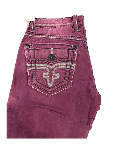 Jeans Rock Revival straight Pierre red wine 31