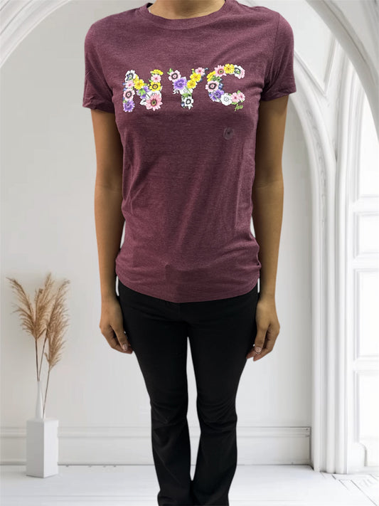 T-shirt Aeropostale red wine