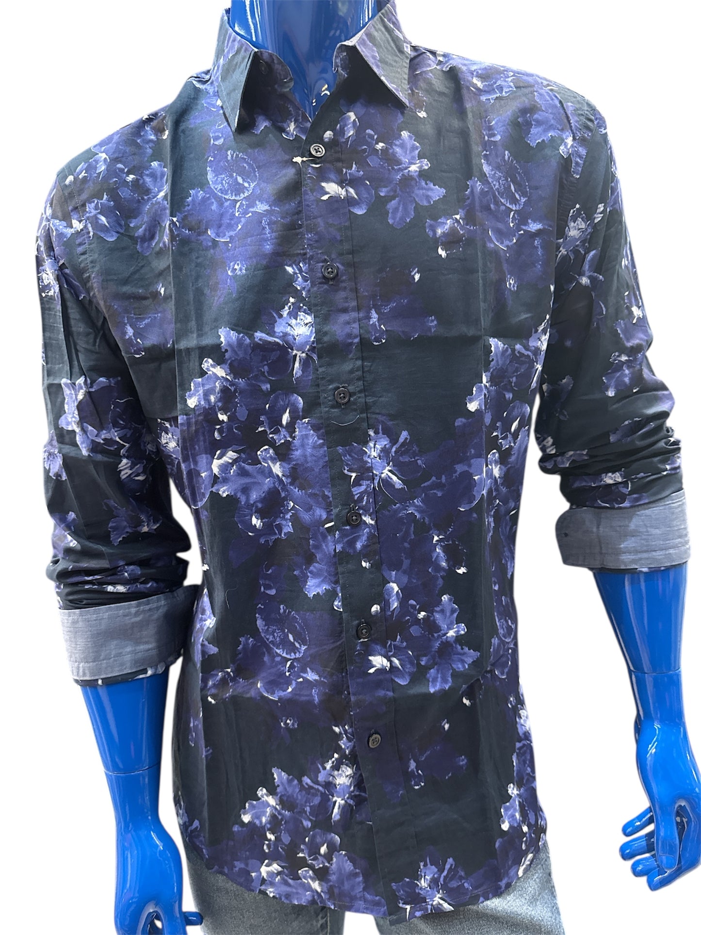 Camisa desigual manga larga