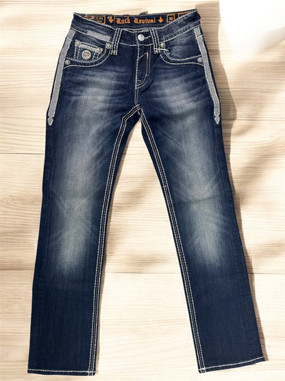 Jeans Rock Revival Mens Chris Straight