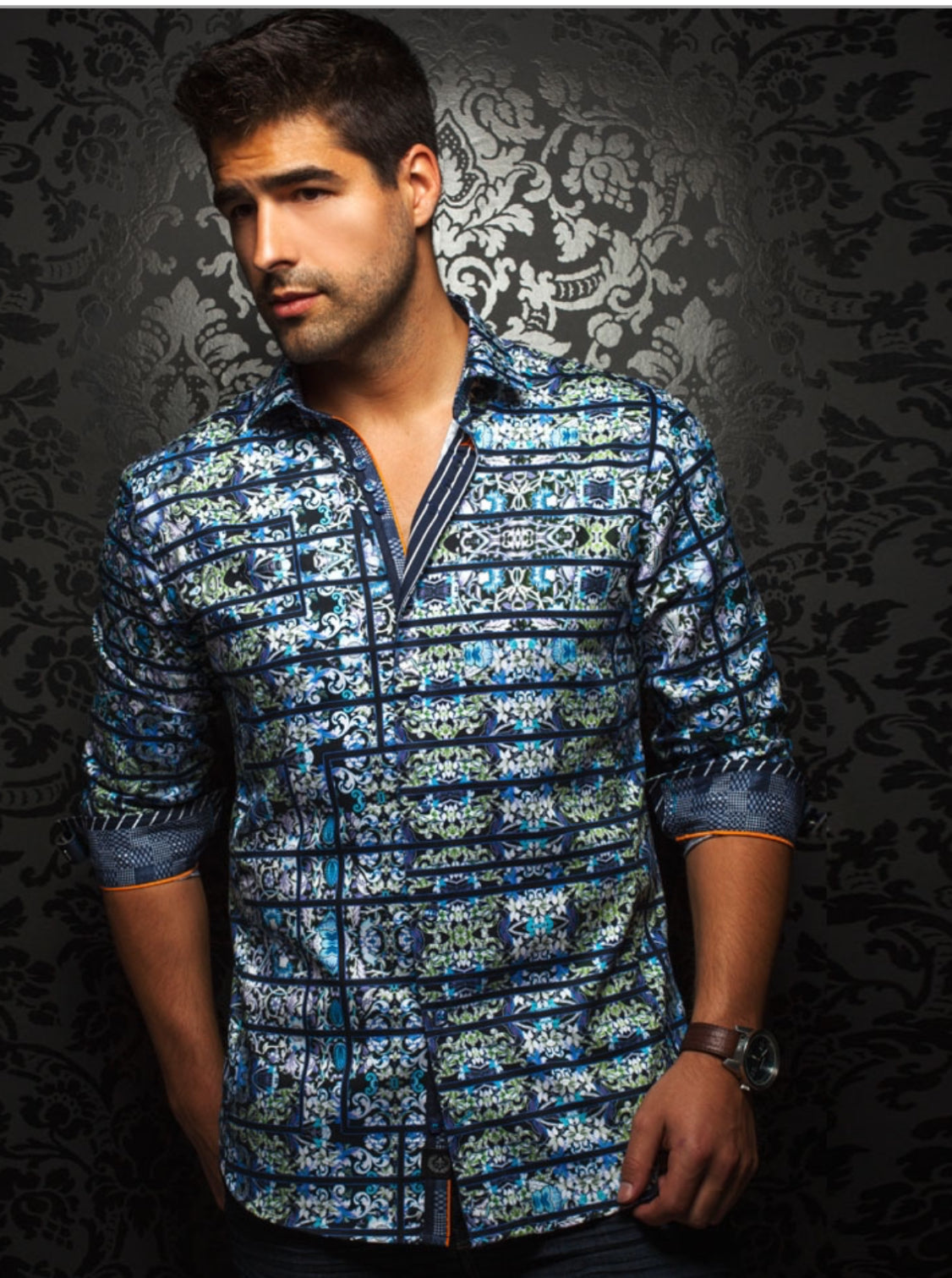 Camisa Au Noir manga larga