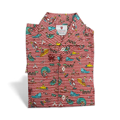 Camisa Cordone sartoria su misura manga larga