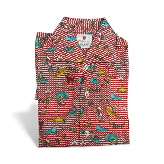 Camisa Cordone sartoria su misura manga larga